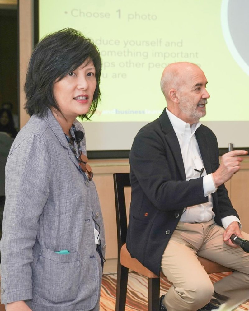 Keng-Fun Loh and Randel S. Carlock at YPO Workshop in Jakarta 2019